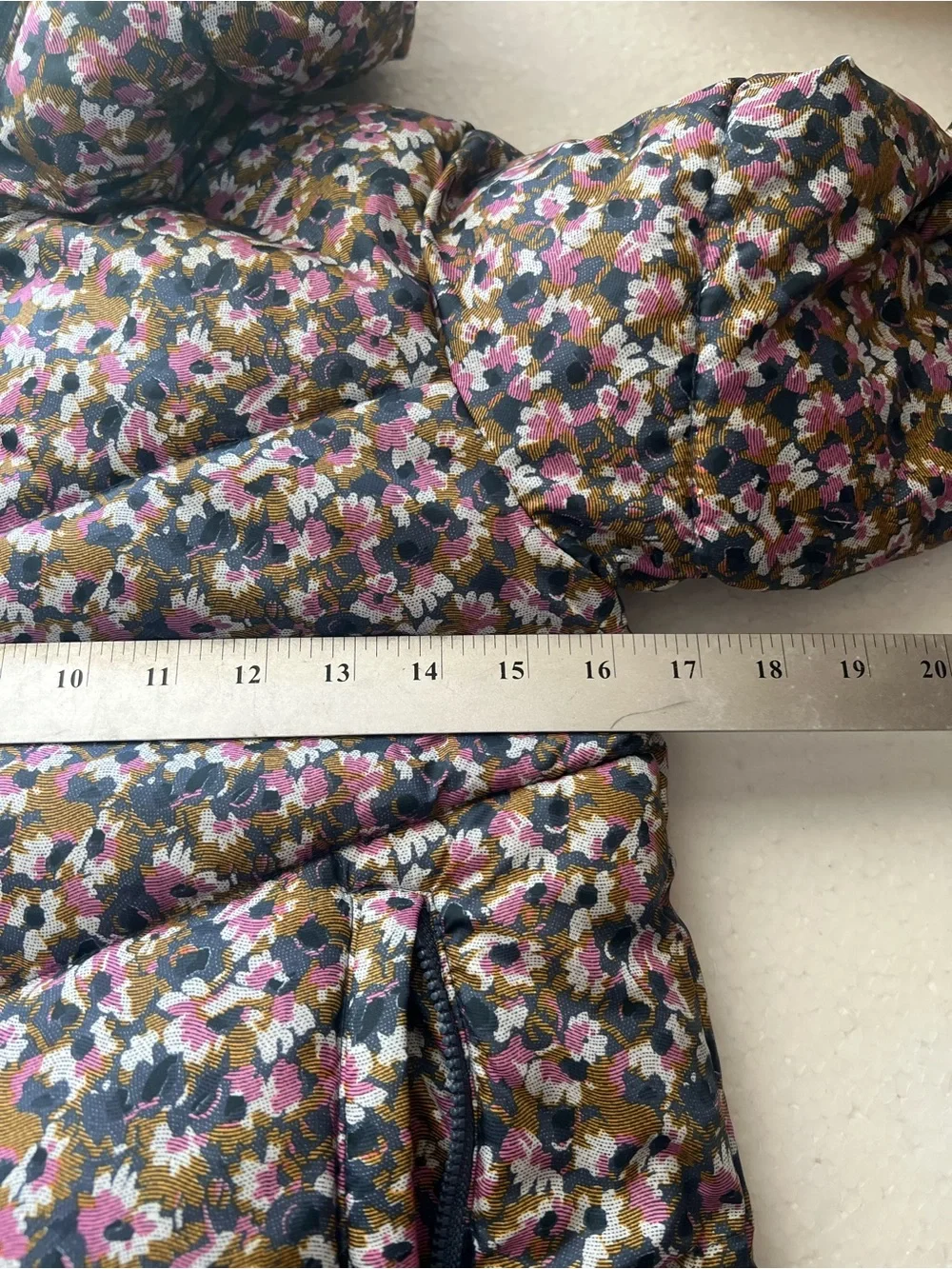 All in Motion Girls Floral Puffer Jacket Size M (7/8)